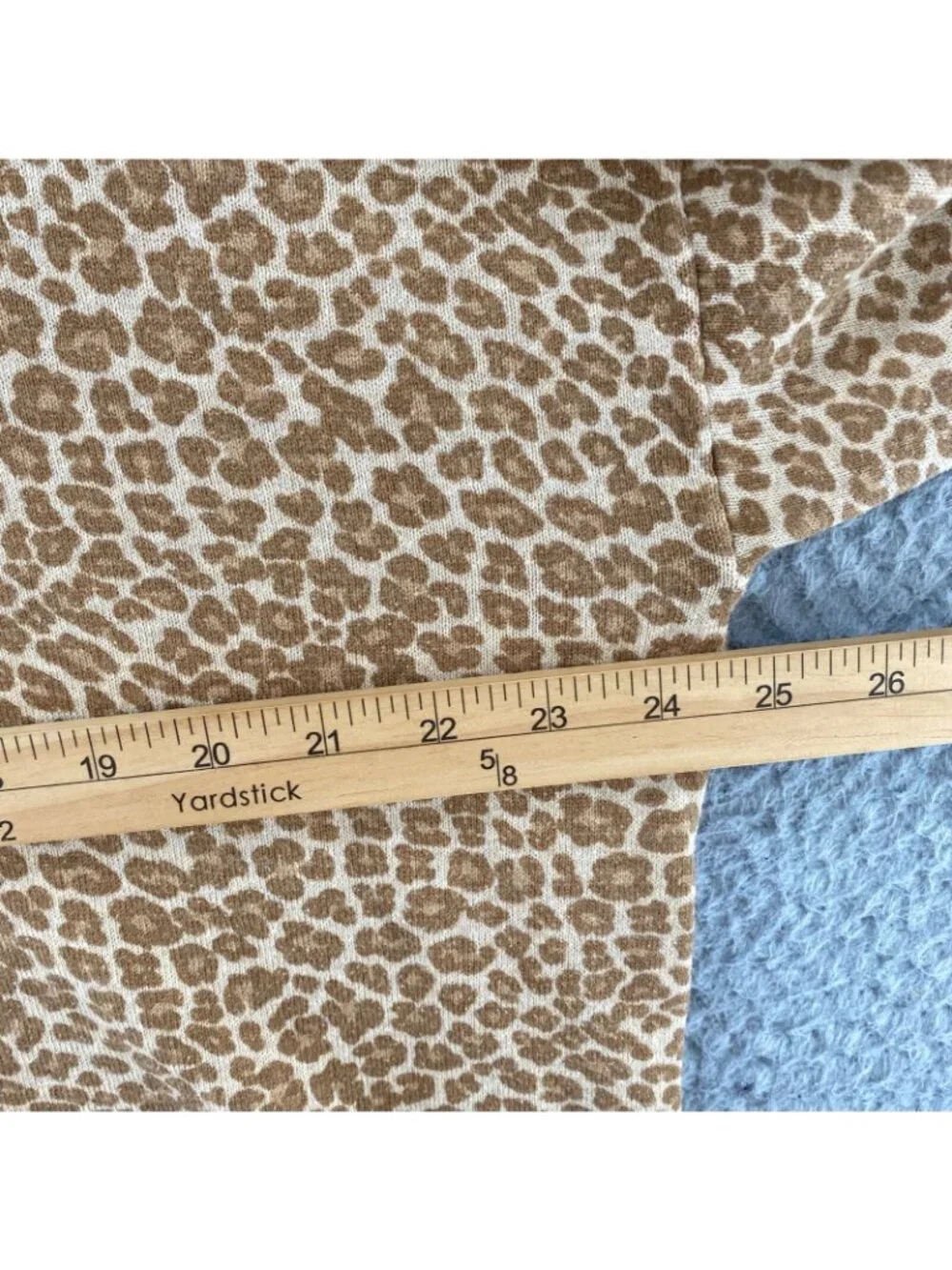 J Jill Sweater Women Large Brown Beige Animal Print Stretch Knit Pullover Casual